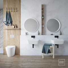 Studio Bagno Manhattan Rimless Wall Faced Toilet - Lifestyle