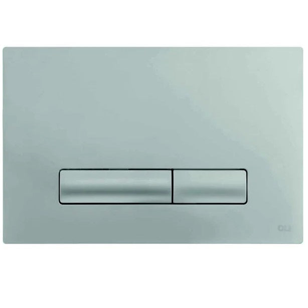 Studio Bagno Oli Glam Flush Button Plate - Satin Chrome