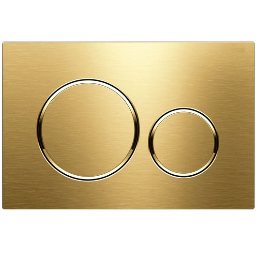 Turner Hastings Brushed Brass Round Flush Plate