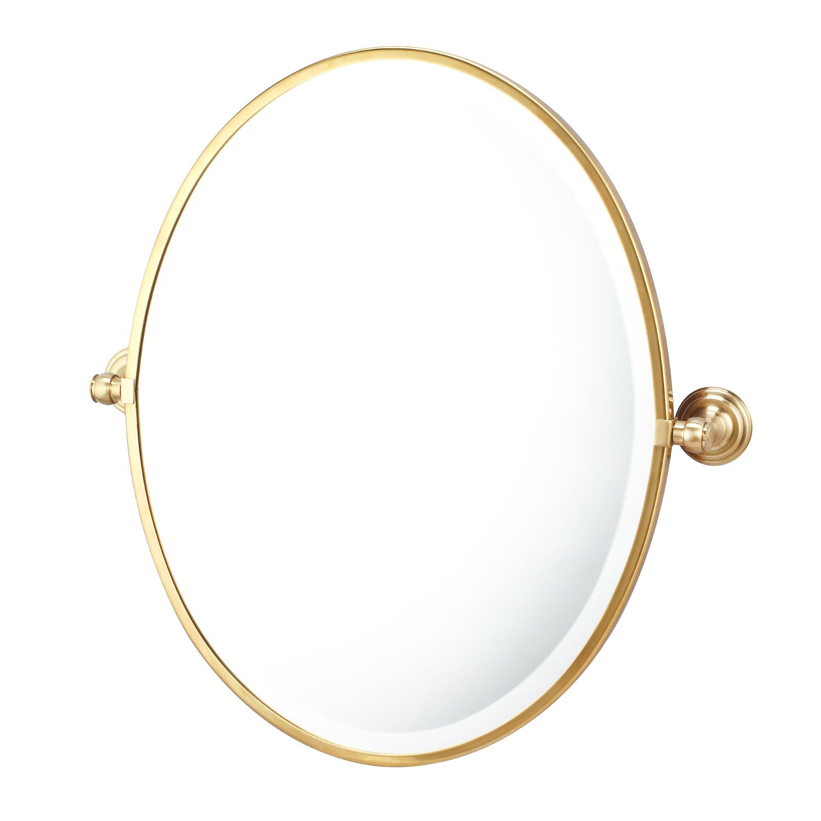 Turner Hastings Mayer Pivot Oval Mirror - Brushed Brass