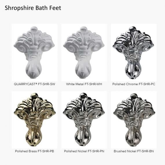 Victoria & Albert Shropshire Freestanding Bath - Feet Colours