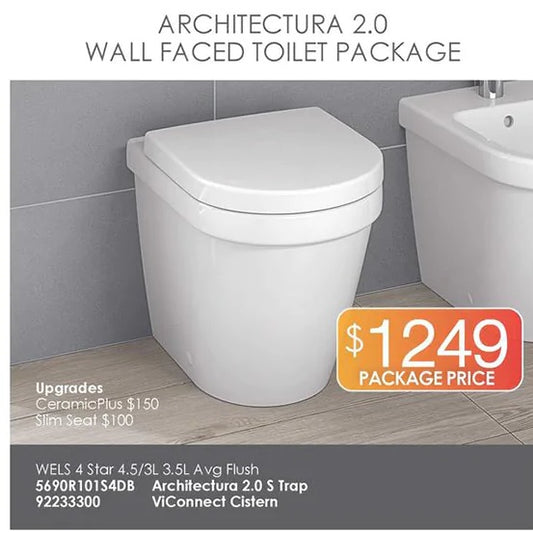 Villeroy & Boch Architectura 2.0 Wall Faced Toilet - Villeroy & Boch Package