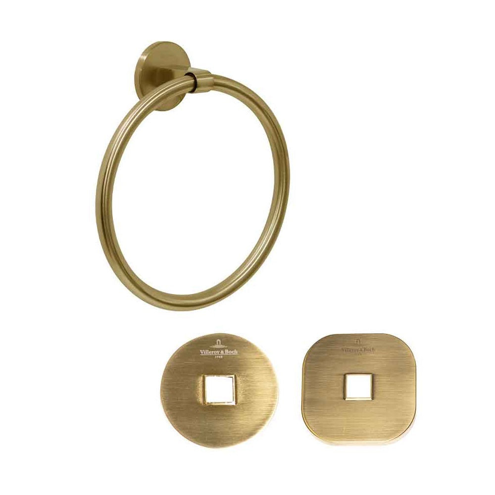 Villeroy & Boch Architectura Towel Ring - Brushed Gold