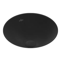 Villeroy & Boch Loop Slim Round Undercounter Basin - Ebony Black