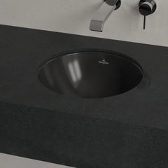 Villeroy & Boch Loop Slim Round Undercounter Basin - Ebony Black