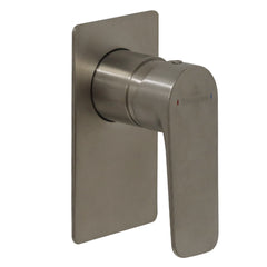 Villeroy & Boch O.Novo Style Rectangular Shower Mixer - Brushed Nickel