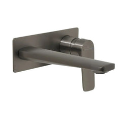 Villeroy & Boch O.Novo Style Rectangular Wall Mounted Basin Mixer Set - Gunmetal
