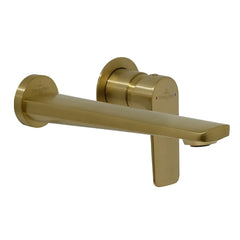 Villeroy & Boch O.Novo Style Wall Mounted Basin Mixer Set - Brushed Gold