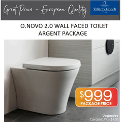Villeroy & Boch O'Novo 2.0 Wall Faced Toilet - Argent Package