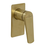 Villeroy & Boch Stratos Rectangular Shower Mixer - Brushed Gold