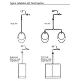 Zip WS004 Flushmaster Infrared Ceiling Urinal Flushing System - Dimensions
