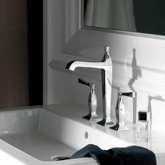 Zucchetti Bellagio Basin Tap Set with High Spout - Lever Handles