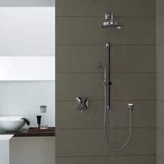 Zucchetti Bellagio Handshower with Slide Rail Set - Lifestyle